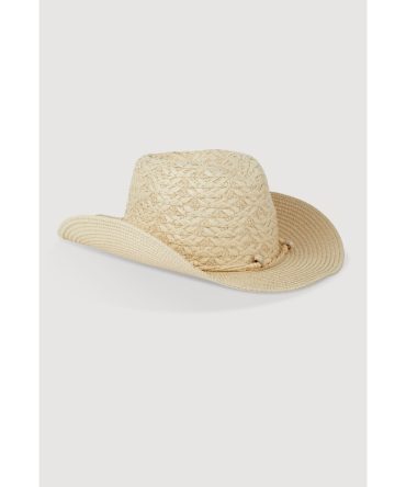 Beaded Straw Cowboy Hat