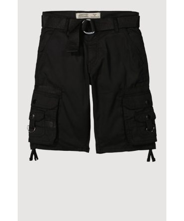 Boys Belted Cargo Pocket Shorts