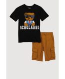 Boys Chenille Fresh Bear Patch Graphic Tee
