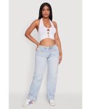 Girls Tie Waist Belted Utility Cargo Romper