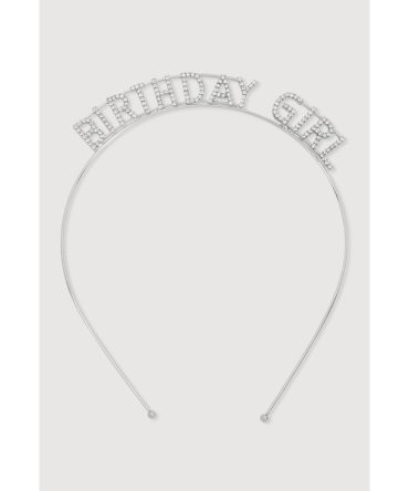 Cubic Zirconia Birthday Girl Headband