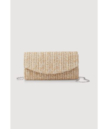 Envelope Straw Clutch Bag