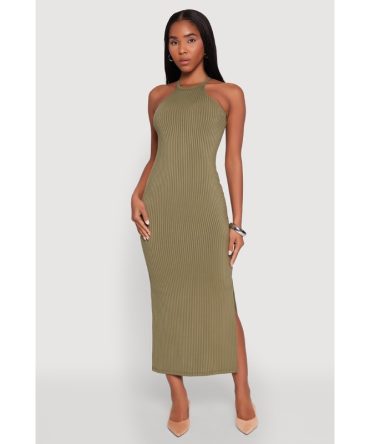 High Neck Maxi Tank Dress