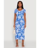 Leopard Print Smocked Empire Waist Dress