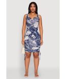 Leopard Print Smocked Empire Waist Dress