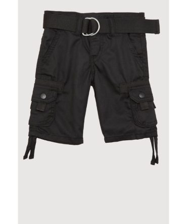 Toddler Boys Belted Tie Hem Cargo Shorts