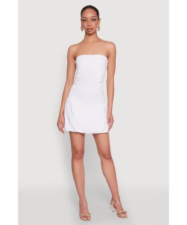 Almost Famous Convertible Bubble Hem Dress