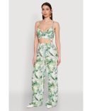 Boho Border Print High Waisted Wide Leg Pants