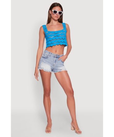 Boho Crochet Sleeveless Crop Top