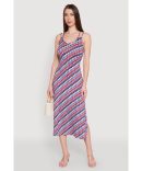 Chic Gauze Knit Ruched Shift Dress