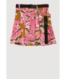 Girls Spoon Jeans Mineral Wash Belted Pleated Skirt