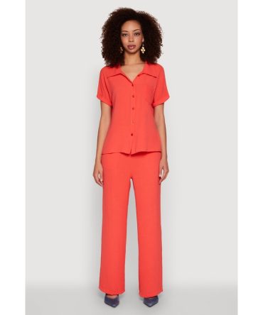 Airy Pull On Dress Pants