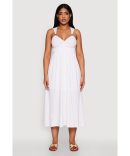 Haute Monde Tulle Lined Strapless Skater Dress