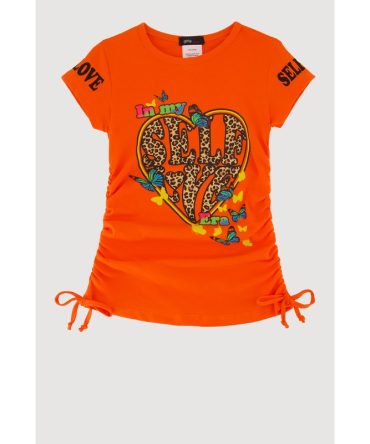 Little Girls In My Self Era Graphic Print T-Shirt