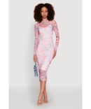 Rib Knit Side Slit Midi Dress