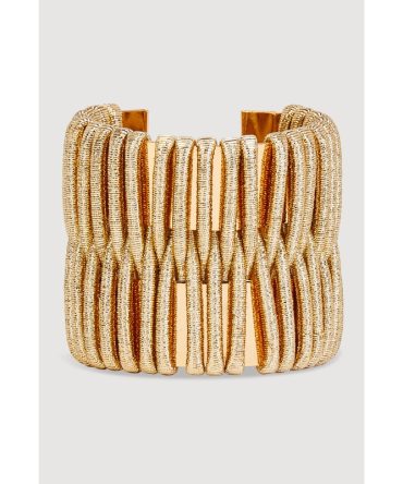 Metallic Corded Cuff Bracelet