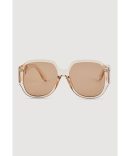 Ombre Geometric Lens Sunglasses