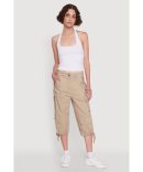 WAX Solid Twill Skinny Cargo Pants