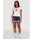 Girls Fanny Pack Graphic Tee with Necklace