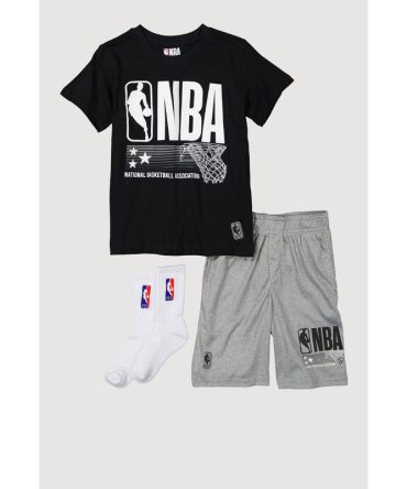 Boys NBA Graphic Tee and Shorts Set