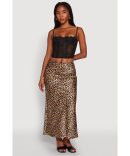 Chic Striped High Waisted Maxi Skirt