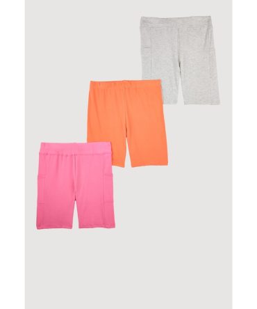 Girls Assorted Biker Shorts 3 Pack