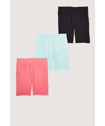 Girls Biker Shorts 3 Pack