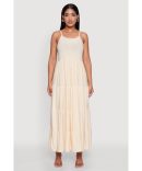 Seamless Chevron Rib Knit Tank Dress