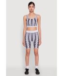 Seamless Leopard Print Detail Bike Shorts
