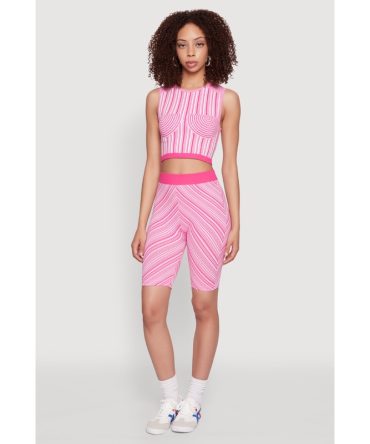 Seamless Patterned Biker Shorts
