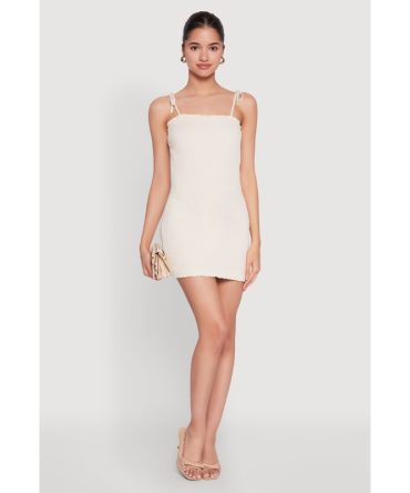 Tie Shoulder Smocked Cami Dress