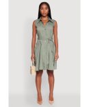 Girls Striped Cargo Pocket Romper