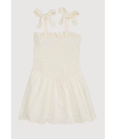 Toddler Girls Airy Bow Strap Smocked Skater Dress