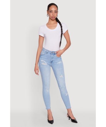 WAX Whiskered Distressed Jeans