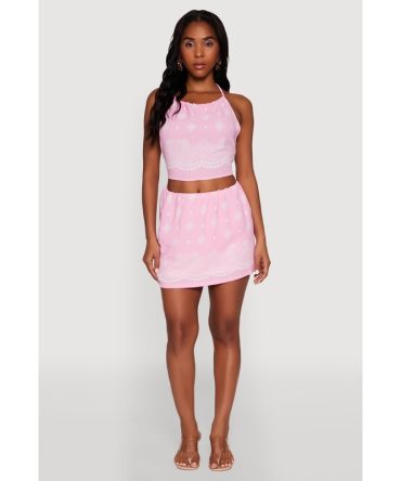 Bandana Print Mini Skirt