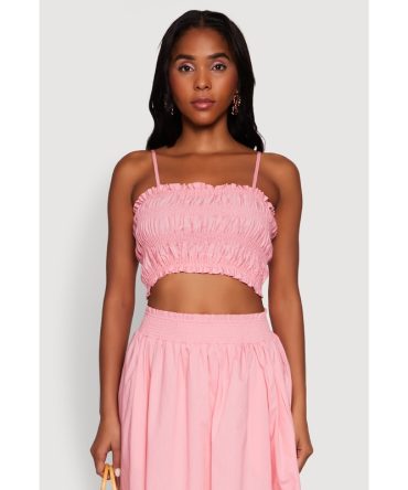 Chic Sleeveless Cami with Square Neck and Cropped Hem