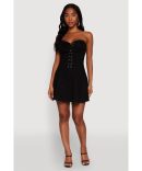 Daisy Pleated Contrast Trim Sweater Dress