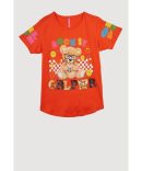 Girls Royalty R Chenille Patch Shirt Dress