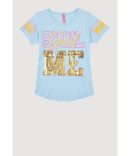 Girls Striped Love Butterfly Graphic Shirt Dress