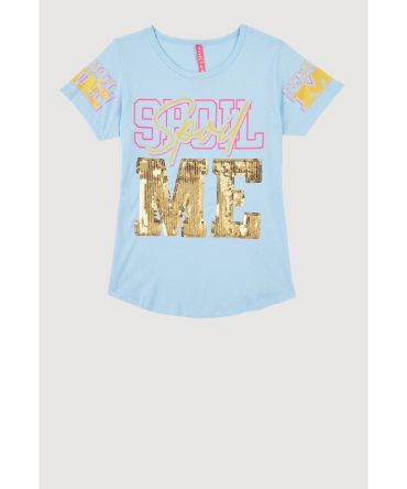 Girls Spoil Me Sequin Graphic Tee