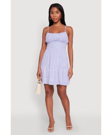 Madden Girl Tiered Sleeveless Empire Waist Dress