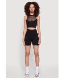 Seamless Leopard Print Detail Bike Shorts