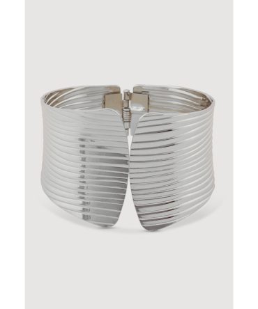 Textured Metallic Cuff Bracelet