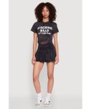 Trendy New York Graphic Cropped Hooded Sweatshirt