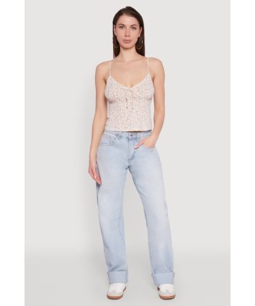 Ambiance Ditsy Floral Cami with Tie Front