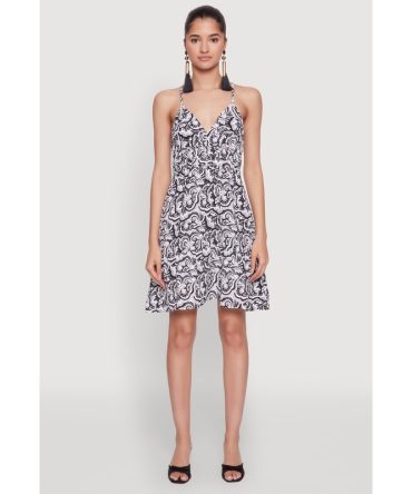 Chic Sleeveless Empire Waist V Neck Dress