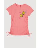 Girls Smocked Top and Striped Pants with Scrunchie