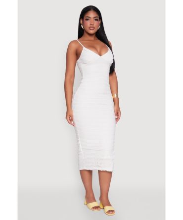 Madden Girl Lace Detail Side Slit Cami Dress