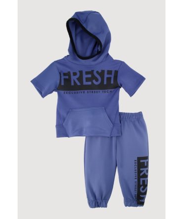 Baby Boys 0-9M Fresh Graphic Hooded Top and Joggers Set