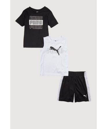 Baby Boys 12-24M Puma Graphic Tops and Jersey Mesh Shorts Set